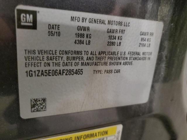 1G1ZA5E06AF285465 - 2010 CHEVROLET MALIBU LS GRAY photo 12