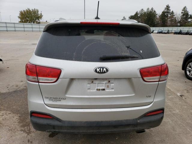 5XYPGDA51JG343133 - 2018 KIA SORENTO LX SILVER photo 6