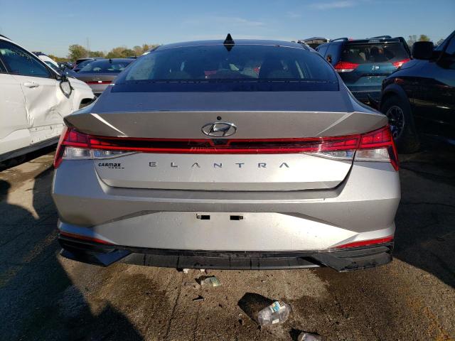 5NPLN4AG3MH024268 - 2021 HYUNDAI ELANTRA SEL GRAY photo 6