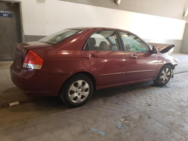 KNAFE122875401922 - 2007 KIA SPECTRA EX MAROON photo 3