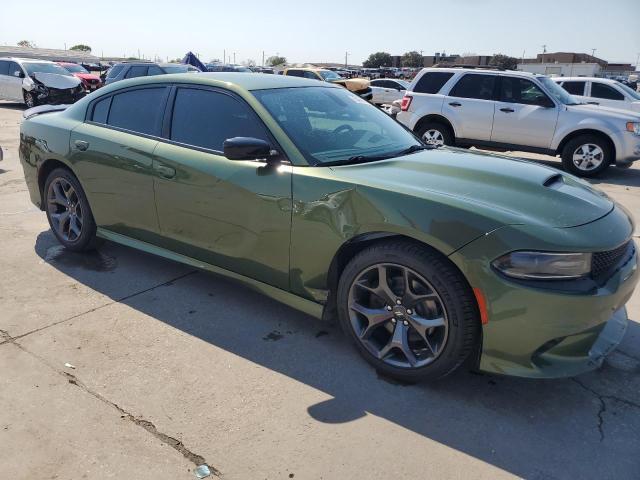 2C3CDXHG6MH502013 - 2021 DODGE CHARGER GT GREEN photo 4