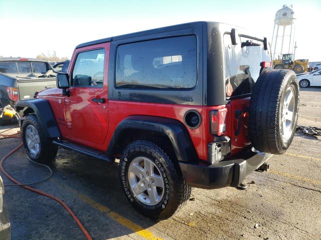 1C4AJWAG5EL207635 - 2014 JEEP WRANGLER SPORT RED photo 2