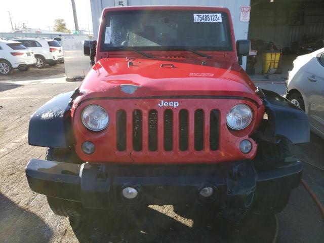 1C4AJWAG5EL207635 - 2014 JEEP WRANGLER SPORT RED photo 5