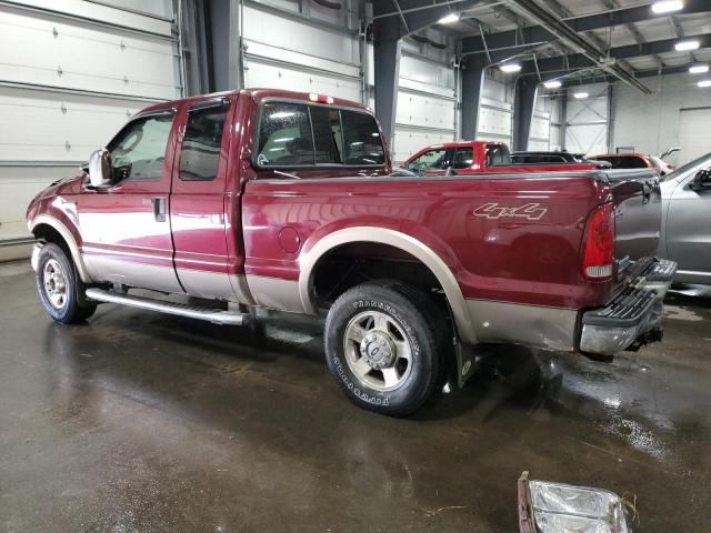 1FTSX21P46EB41760 - 2006 FORD F250 SUPER DUTY MAROON photo 2