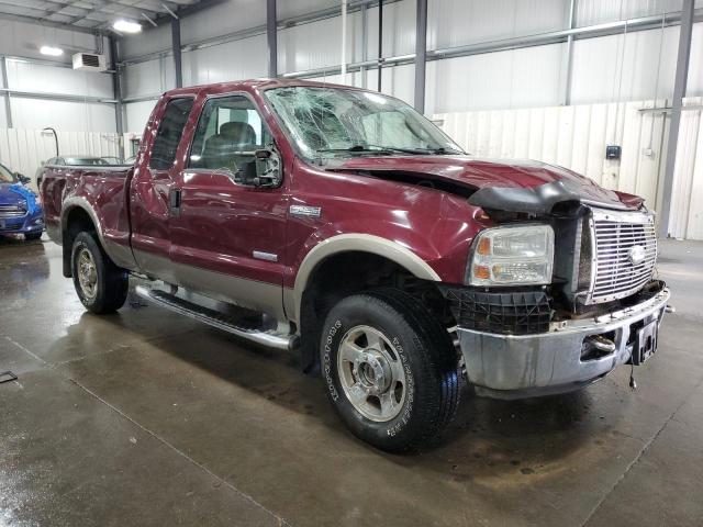 1FTSX21P46EB41760 - 2006 FORD F250 SUPER DUTY MAROON photo 4