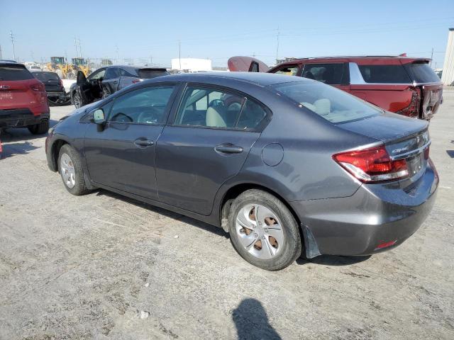 19XFB2F52DE026048 - 2013 HONDA CIVIC LX CHARCOAL photo 2