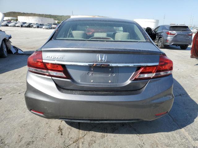 19XFB2F52DE026048 - 2013 HONDA CIVIC LX CHARCOAL photo 6