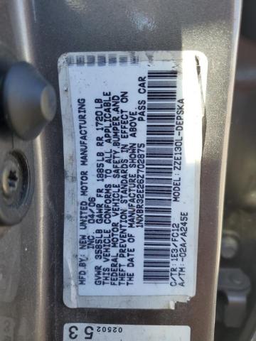 1NXBR32E26Z702875 - 2006 TOYOTA COROLLA CE GRAY photo 12