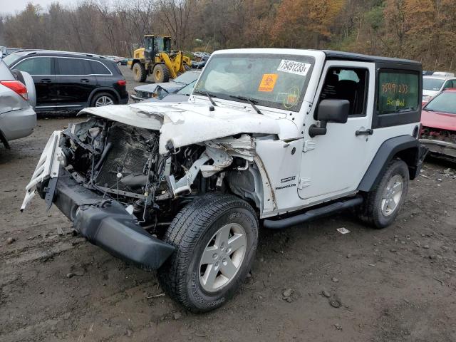 1C4GJWAG0HL554840 - 2017 JEEP WRANGLER SPORT WHITE photo 1