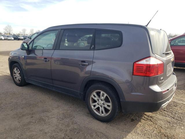 KL77P2EM5CK529516 - 2012 CHEVROLET ORLANDO LT GRAY photo 2