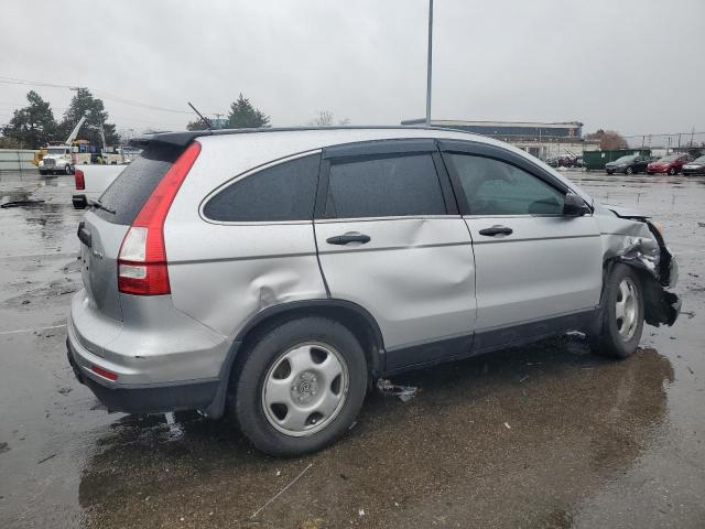 5J6RE4H38AL064604 - 2010 HONDA CR-V LX SILVER photo 3