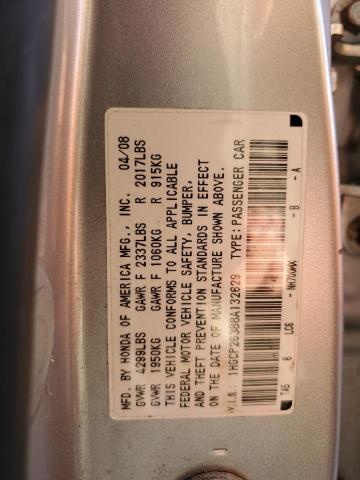 1HGCP26388A132629 - 2008 HONDA ACCORD LX SILVER photo 12