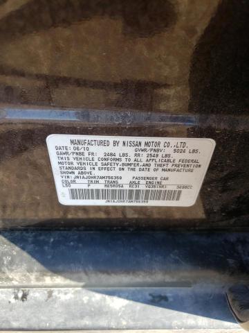 JN1AJ0HR7AM756359 - 2010 INFINITI EX35 BASE იასამნისფერი ფოტო 12