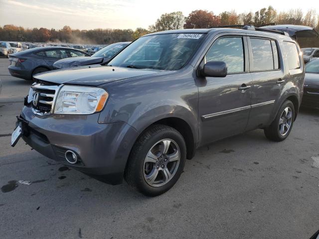 5FNYF4H34FB076919 - 2015 HONDA PILOT SE GRAY photo 1