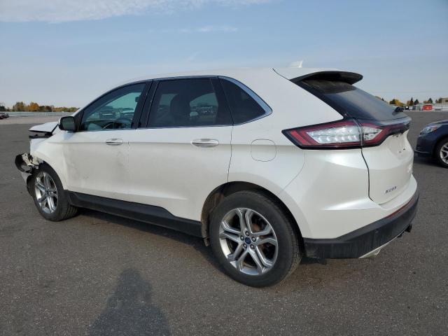 2FMTK4K85FBB27539 - 2015 FORD EDGE TITANIUM WHITE photo 2