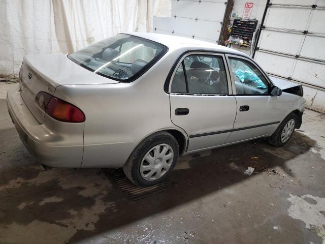 2T1BR12E21C514386 - 2001 TOYOTA COROLLA CE SILVER photo 3