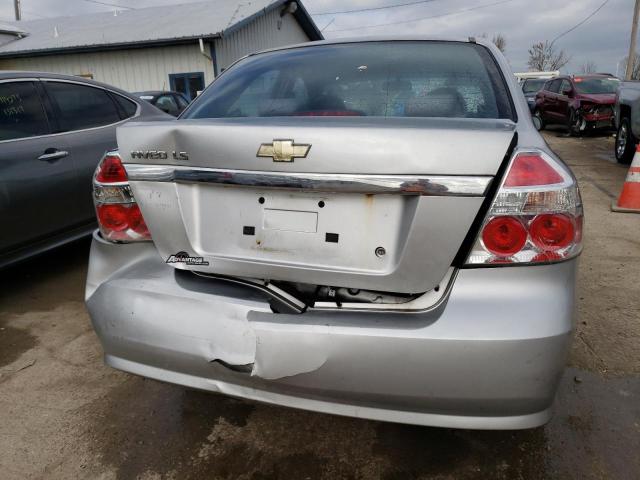 KL1TD56688B166770 - 2008 CHEVROLET AVEO BASE Gümüş foto 6