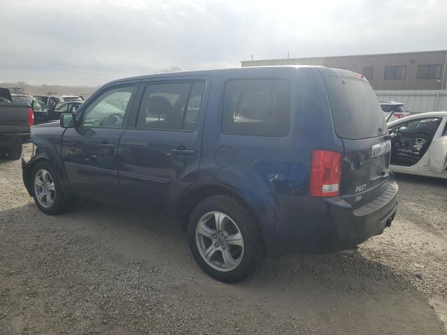 5FNYF4H57EB035927 - 2014 HONDA PILOT EXL BLUE photo 2