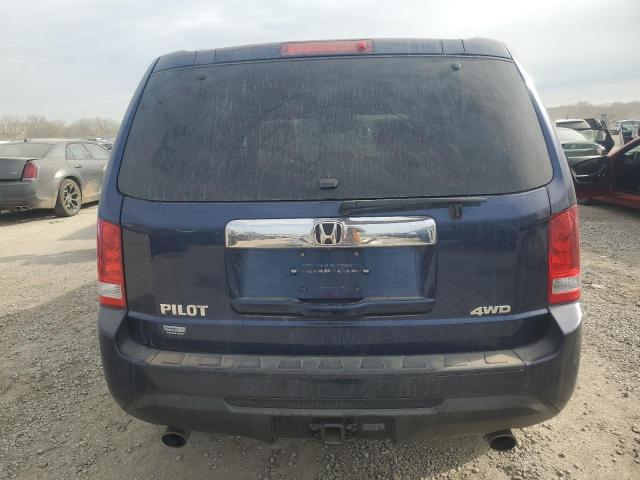 5FNYF4H57EB035927 - 2014 HONDA PILOT EXL BLUE photo 6