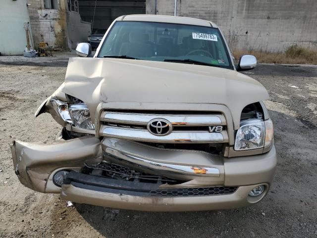 5TBBT44145S457529 - 2005 TOYOTA TUNDRA ACCESS CAB SR5 BEIGE photo 5