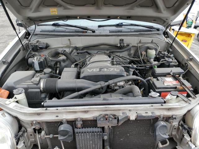 5TBRT34132S263370 - 2002 TOYOTA TUNDRA ACCESS CAB ნაცრისფერი ფოტო 11