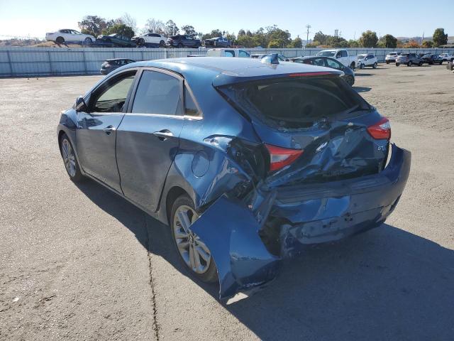 KMHD35LH0GU298927 - 2016 HYUNDAI ELANTRA GT BLUE photo 2