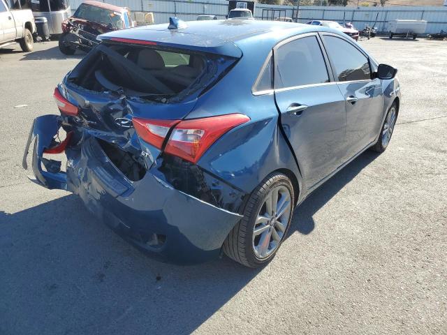 KMHD35LH0GU298927 - 2016 HYUNDAI ELANTRA GT BLUE photo 3