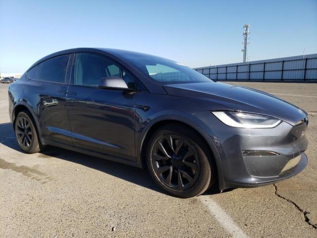 7SAXCAE52NF349530 - 2022 TESLA MODEL X GRAY photo 4