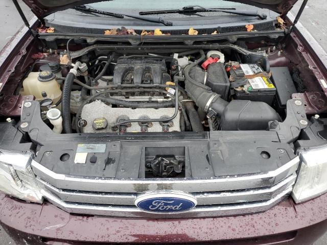 2FMHK6CC2BBD06099 - 2011 FORD FLEX SEL BURGUNDY photo 11