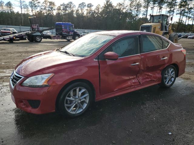 3N1AB7APXDL723952 - 2013 NISSAN SENTRA S RED photo 1