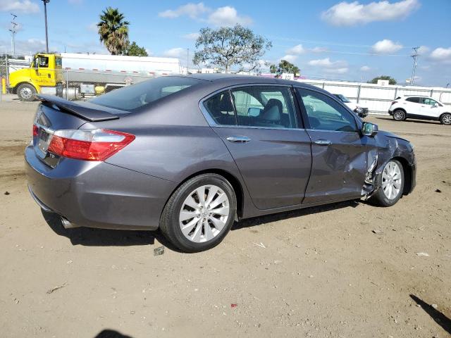 1HGCR3F85EA037243 - 2014 HONDA ACCORD EXL GRAY photo 3