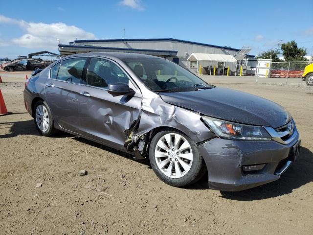 1HGCR3F85EA037243 - 2014 HONDA ACCORD EXL GRAY photo 4