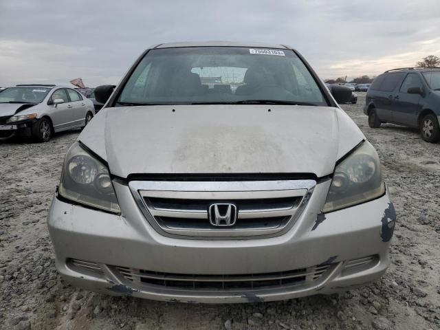 5FNRL38207B003322 - 2007 HONDA ODYSSEY LX SILVER photo 5