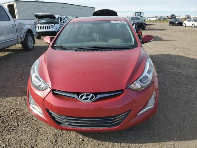 KMHDH4AH3FU450826 - 2015 HYUNDAI ELANTRA SE RED photo 5