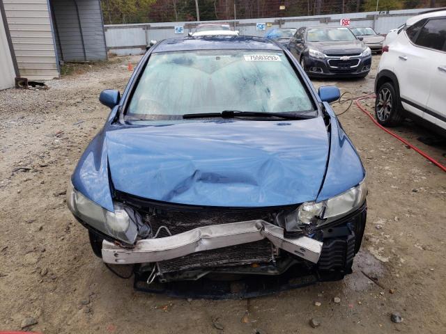 19XFA16639E010941 - 2009 HONDA CIVIC LX-S BLUE photo 5