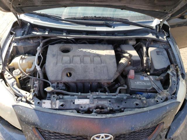 2T1BU4EEXAC413026 - 2010 TOYOTA COROLLA BASE BLACK photo 11