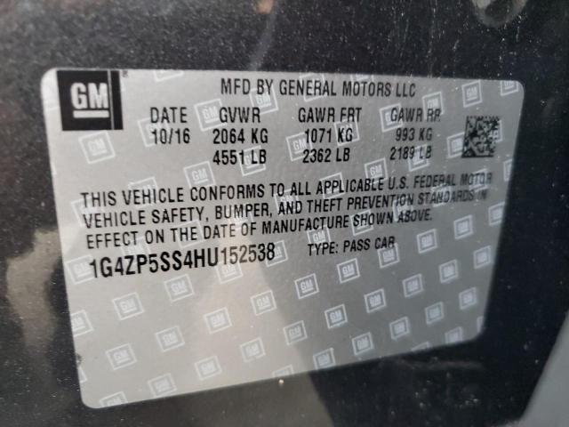 1G4ZP5SS4HU152538 - 2017 BUICK LACROSSE ESSENCE Boz foto 12