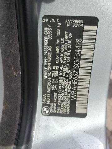 WBAHE6321SGF34428 - 1995 BMW 540 I AUTOMATIC 银色 照片 13