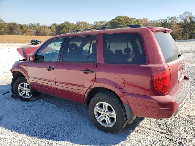 5FNYF18455B034846 - 2005 HONDA PILOT EX RED photo 2