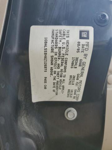 1G8AL55B46Z126878 - 2006 SATURN ION LEVEL 3 TAN photo 12