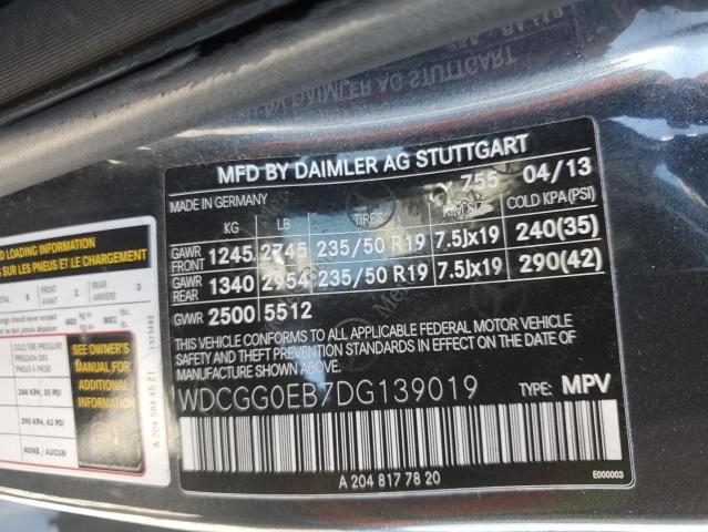 WDCGG0EB7DG139019 - 2013 MERCEDES-BENZ GLK 250 BLUETEC BLACK photo 12