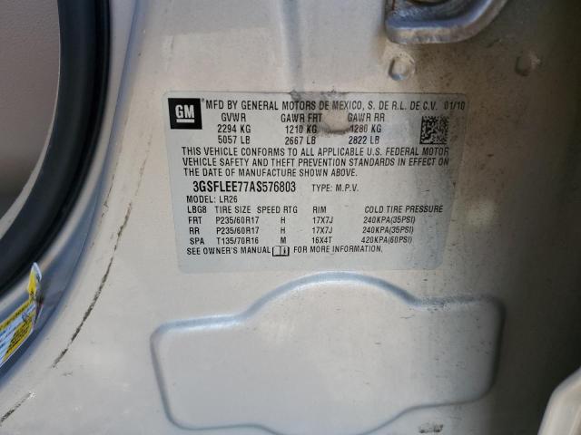 3GSFLEE77AS576803 - 2010 SATURN VUE XR CREAM photo 13