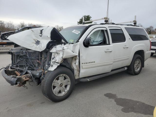 1GNSKJE77ER100041 - 2014 CHEVROLET SUBURBAN K1500 LT WHITE photo 1