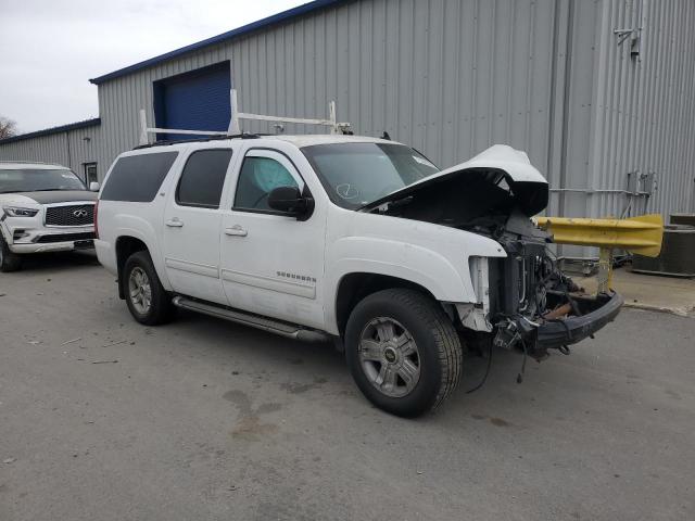 1GNSKJE77ER100041 - 2014 CHEVROLET SUBURBAN K1500 LT WHITE photo 4