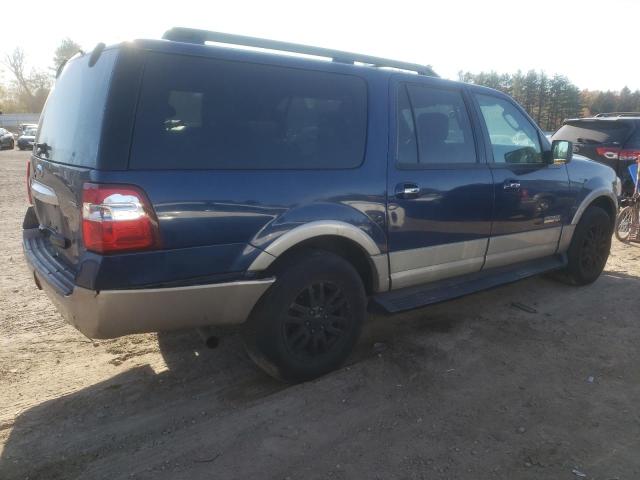 1FMFK185X7LA32632 - 2007 FORD EXPEDITION EL EDDIE BAUER BLUE photo 3