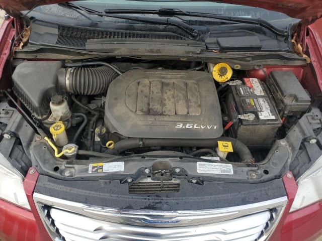 2C4RC1BG4FR560651 - 2015 CHRYSLER TOWN & COU TOURING RED photo 12