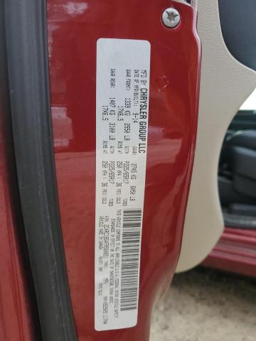 2C4RC1BG4FR560651 - 2015 CHRYSLER TOWN & COU TOURING RED photo 13