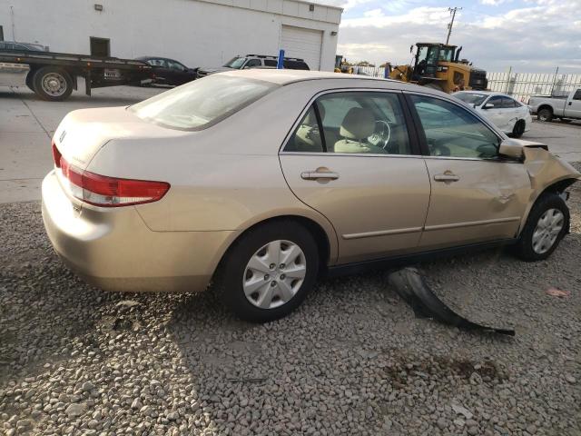 1HGCM56354A016311 - 2004 HONDA ACCORD LX BEIGE photo 3