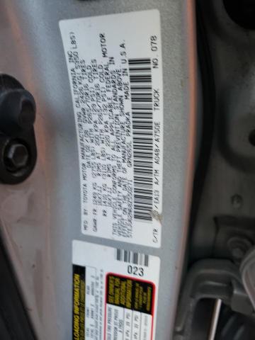 5TEJU62N68Z550271 - 2008 TOYOTA TACOMA DOUBLE CAB PRERUNNER SILVER photo 12