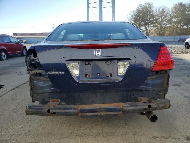 1HGCM56406A015515 - 2006 HONDA ACCORD LX BLUE photo 6